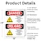 Signmission Formaldehyde Irritant Hazard Bilingual Danger Sign, Aluminum, 18in W x 24in L, 2PK OS-2PACK-DS-A-1824-VS-1266 - alternate 7